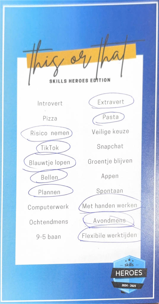 Skills this or that