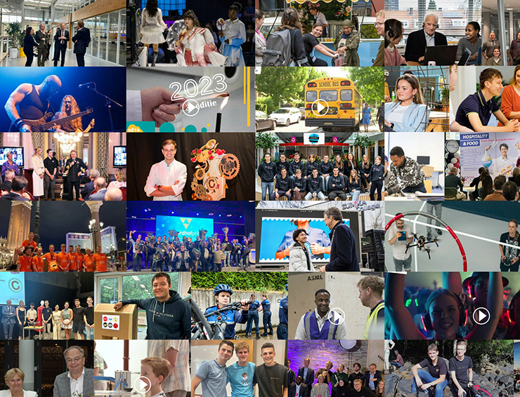 Summa College jaaroverzicht 2023 collage nieuws