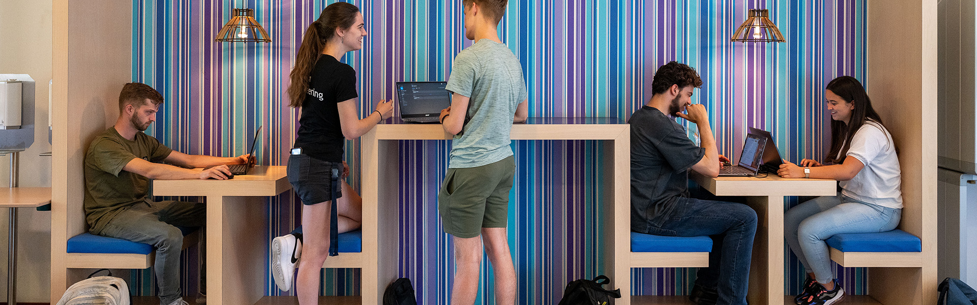 Studenten werken samen - opleidingen